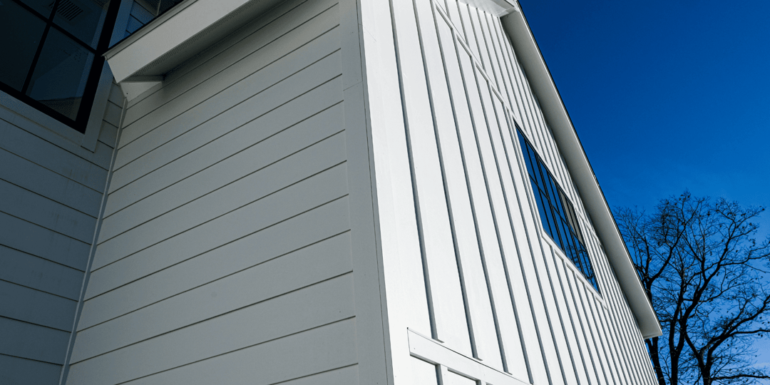 Vertical Siding on Home Exterior Stock Image