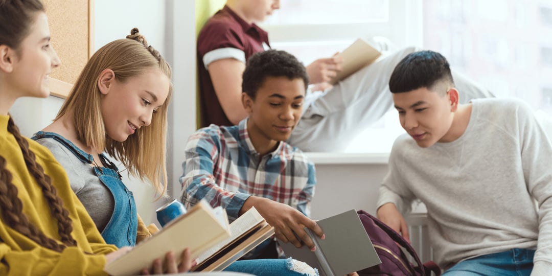 Stock Image of Students Studying at Private Schools