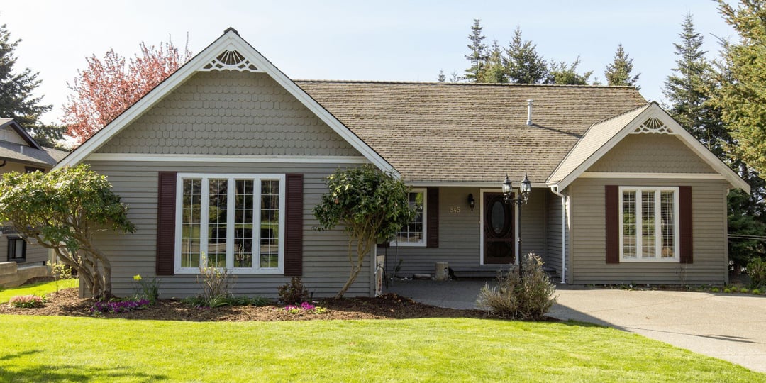 Stock Image of Home with New Windows