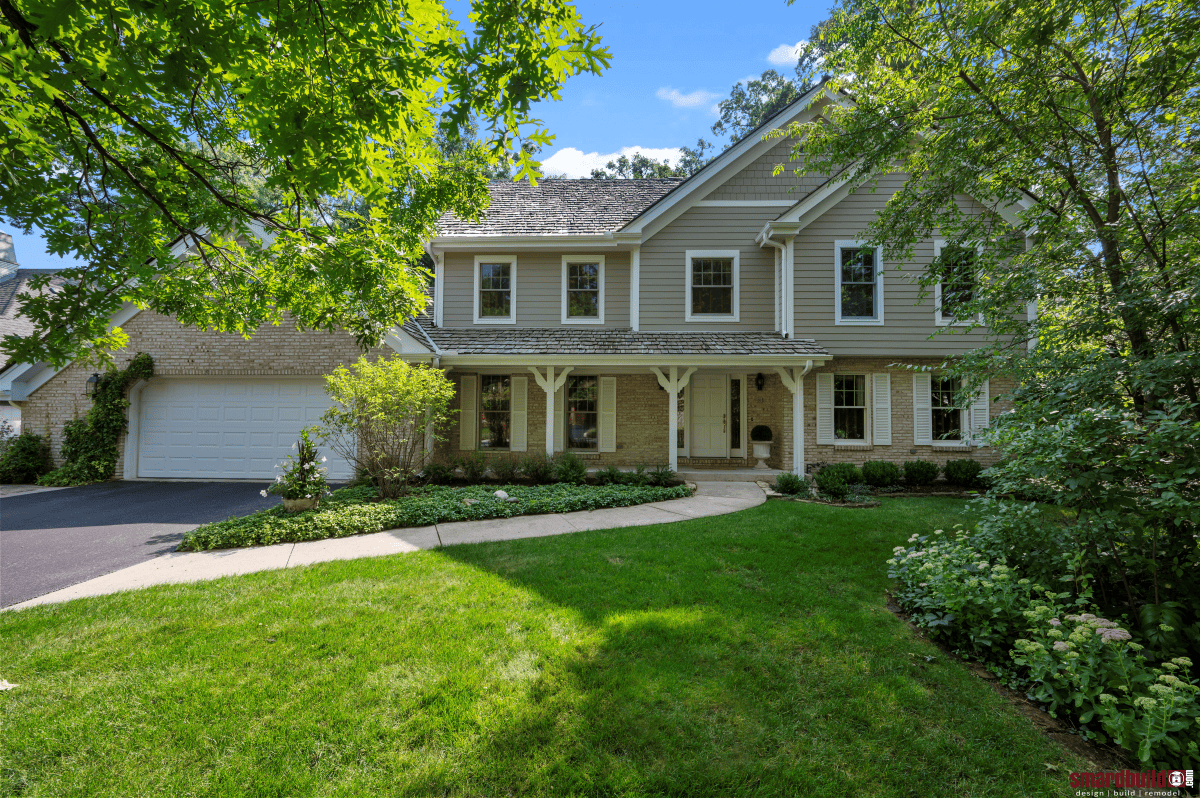 Brick Siding on Remodeled Garage in Naperville