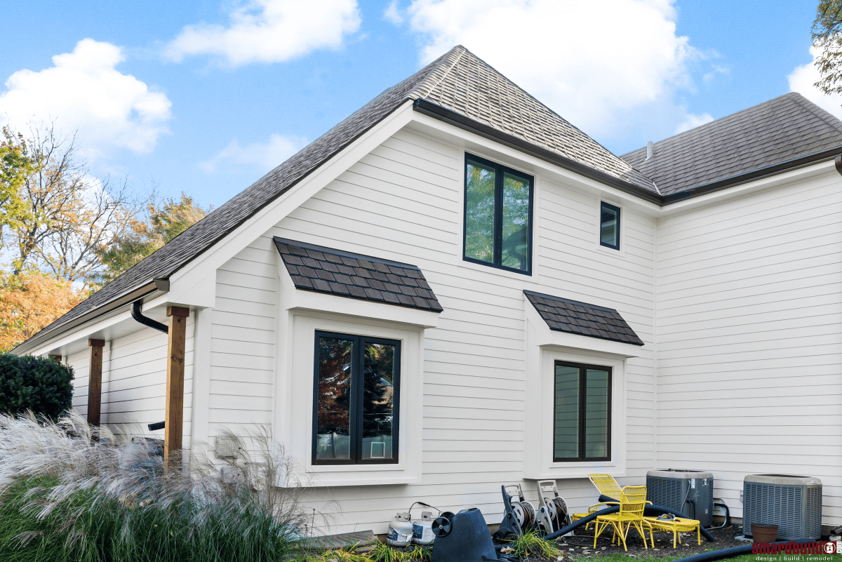 White Exterior of Home Siding Remodel Naperville