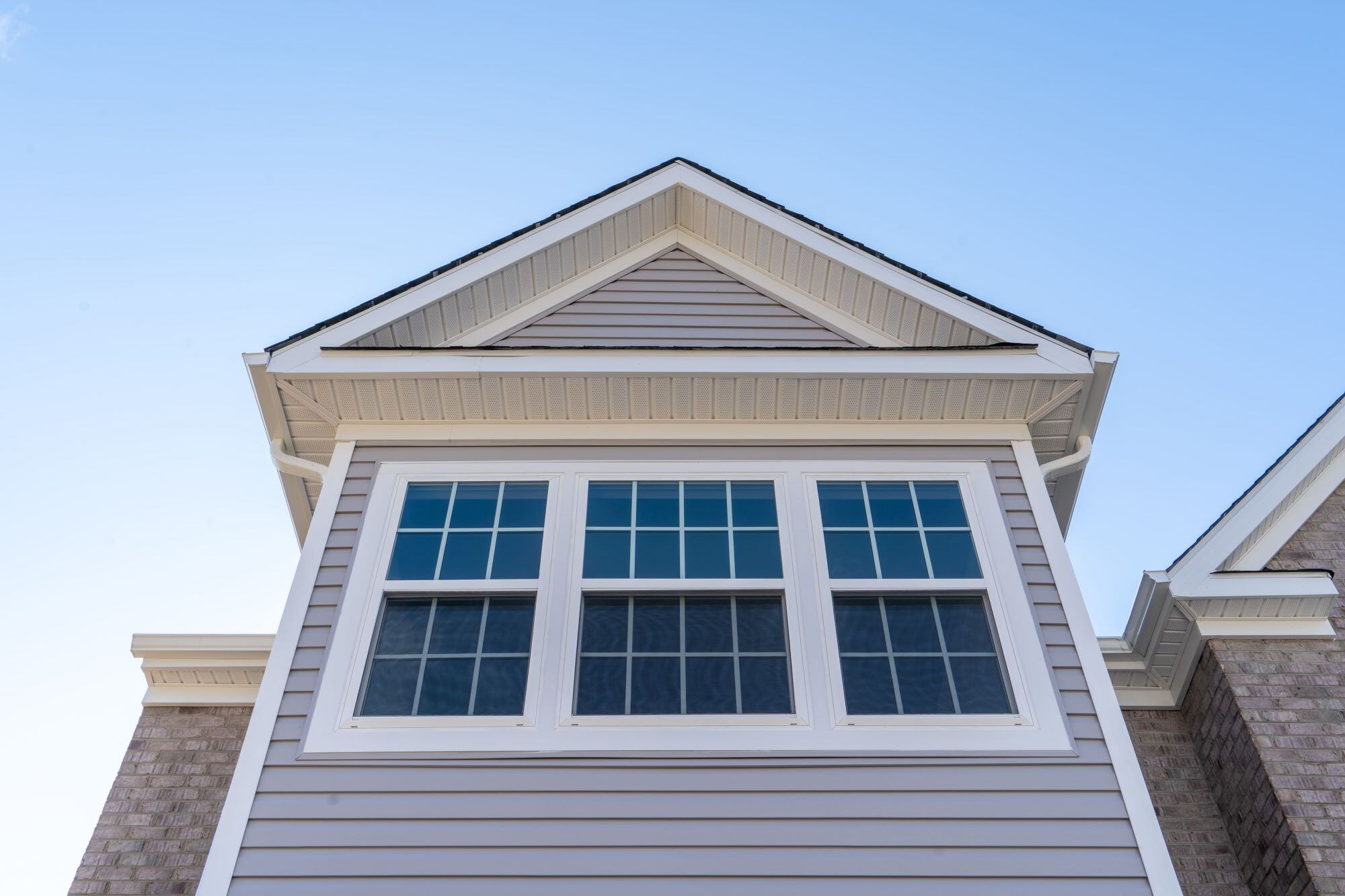 Stock Image of New Windows on A House 