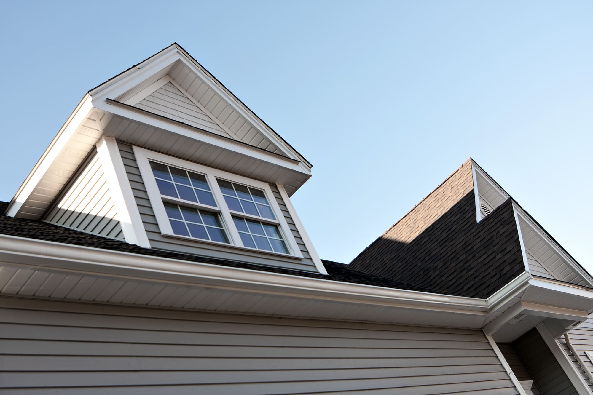 Stock Image of Windows Being Replaced on a House