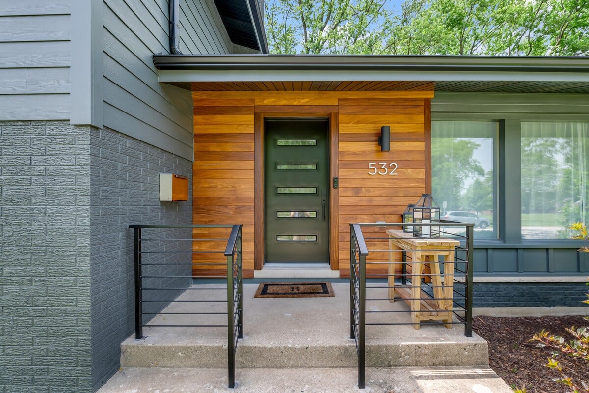 Arlington Heights Exterior Entry Remodel Custom