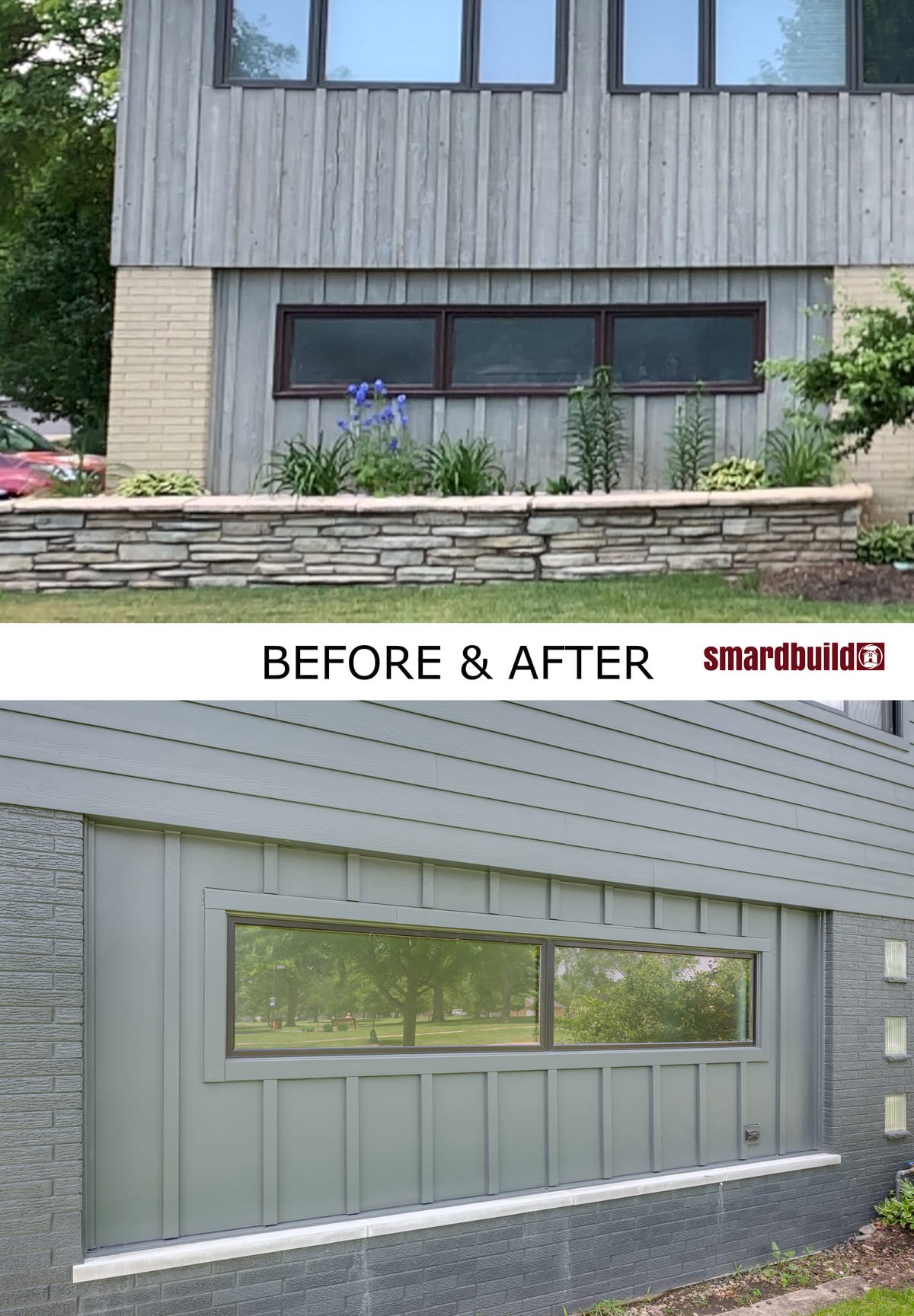 Lower Window Exterior Remodel Arlington Heights Siding